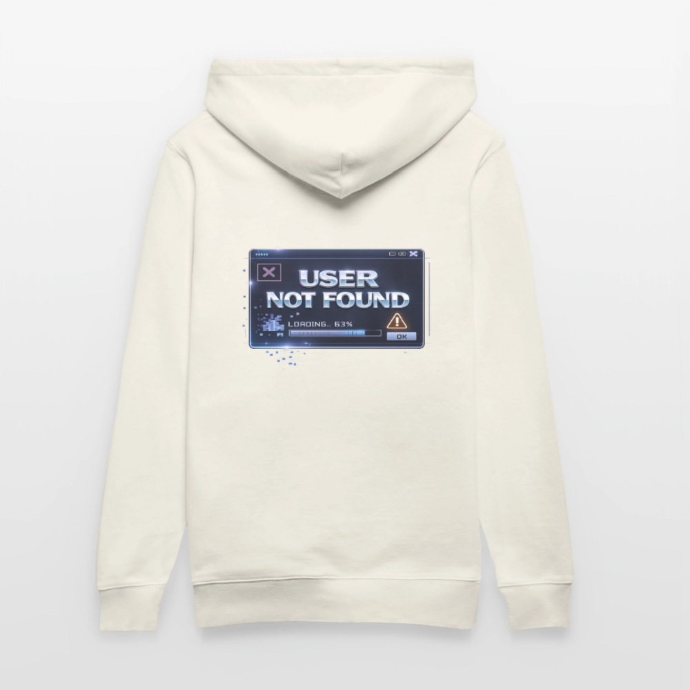 Organic Hoody - User Not Found - natural white