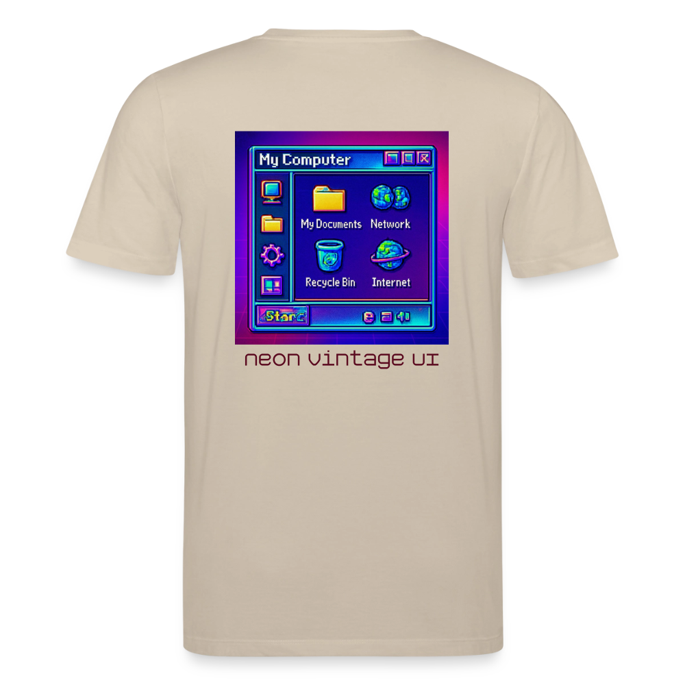 Organic T-Shirt - Retro Desktop - beige