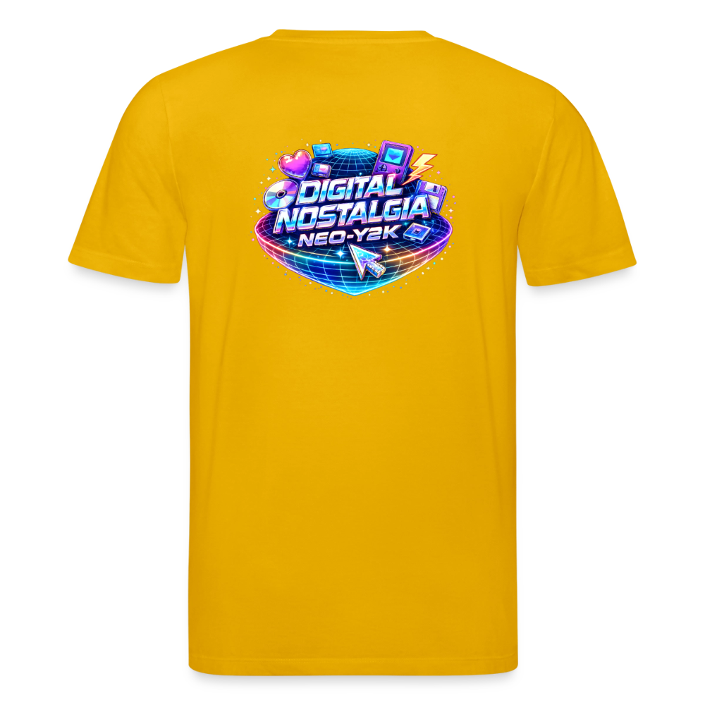 Organic T-Shirt - Neo Y2K Revival - spectra yellow
