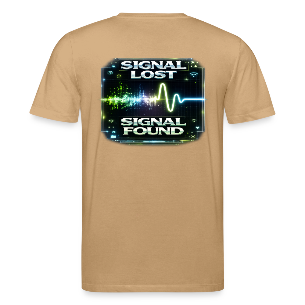 Organic T-Shirt - Signal Restored - caramel 